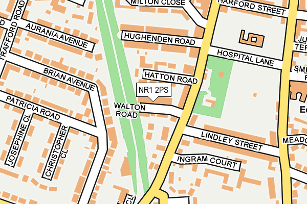 NR1 2PS map - OS OpenMap – Local (Ordnance Survey)