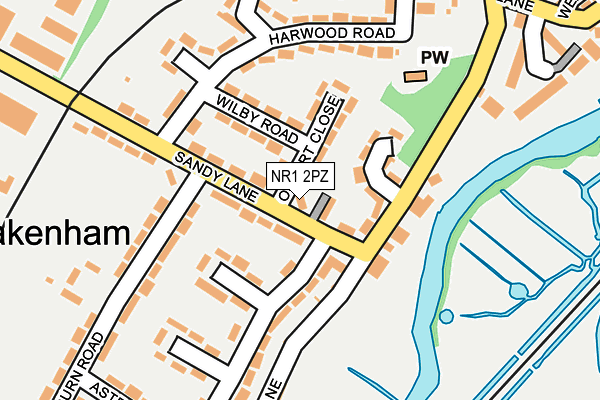 NR1 2PZ map - OS OpenMap – Local (Ordnance Survey)