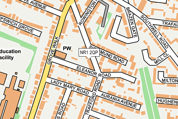 NR1 2QP map - OS OpenMap – Local (Ordnance Survey)