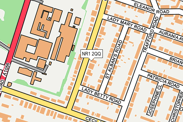 NR1 2QQ map - OS OpenMap – Local (Ordnance Survey)