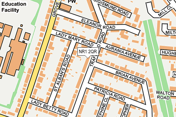 NR1 2QR map - OS OpenMap – Local (Ordnance Survey)