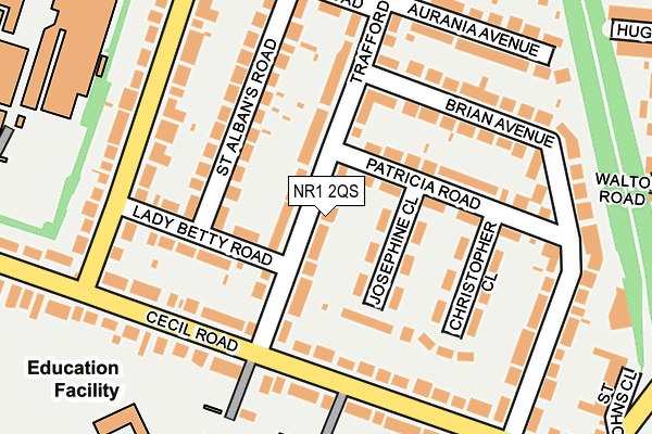 NR1 2QS map - OS OpenMap – Local (Ordnance Survey)