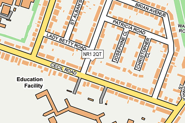 NR1 2QT map - OS OpenMap – Local (Ordnance Survey)