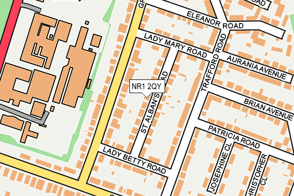 NR1 2QY map - OS OpenMap – Local (Ordnance Survey)