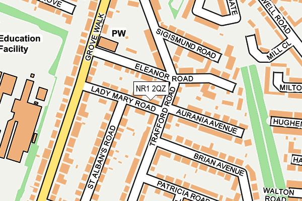 NR1 2QZ map - OS OpenMap – Local (Ordnance Survey)