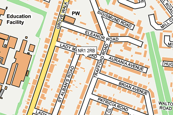 NR1 2RB map - OS OpenMap – Local (Ordnance Survey)