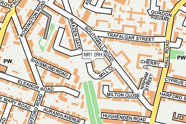 NR1 2RH map - OS OpenMap – Local (Ordnance Survey)