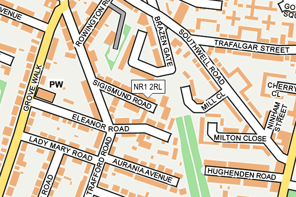 NR1 2RL map - OS OpenMap – Local (Ordnance Survey)