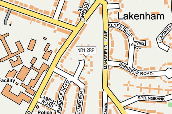 NR1 2RP map - OS OpenMap – Local (Ordnance Survey)