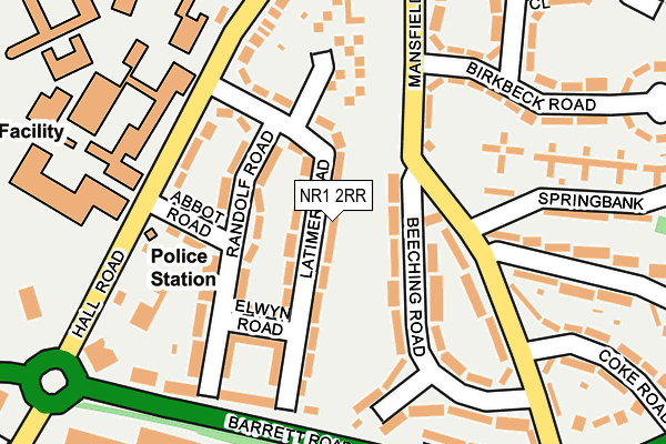NR1 2RR map - OS OpenMap – Local (Ordnance Survey)