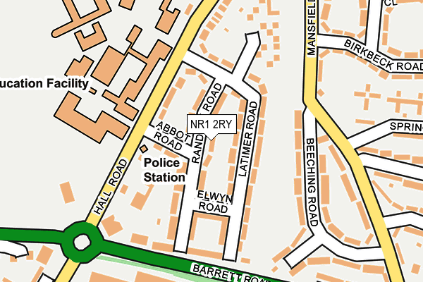 NR1 2RY map - OS OpenMap – Local (Ordnance Survey)