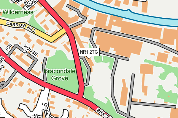 NR1 2TG map - OS OpenMap – Local (Ordnance Survey)