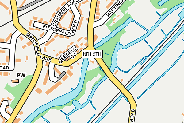 NR1 2TH map - OS OpenMap – Local (Ordnance Survey)