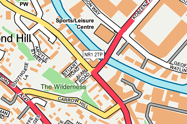 NR1 2TP map - OS OpenMap – Local (Ordnance Survey)