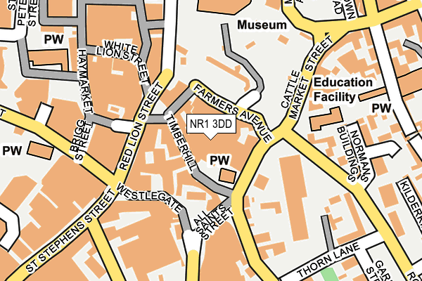 NR1 3DD map - OS OpenMap – Local (Ordnance Survey)