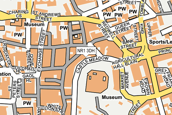 NR1 3DH map - OS OpenMap – Local (Ordnance Survey)
