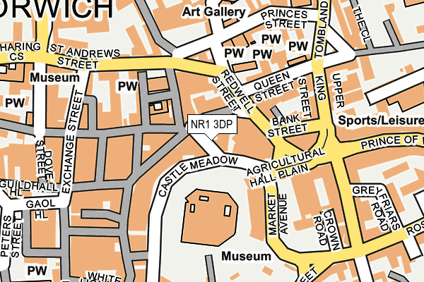 NR1 3DP map - OS OpenMap – Local (Ordnance Survey)