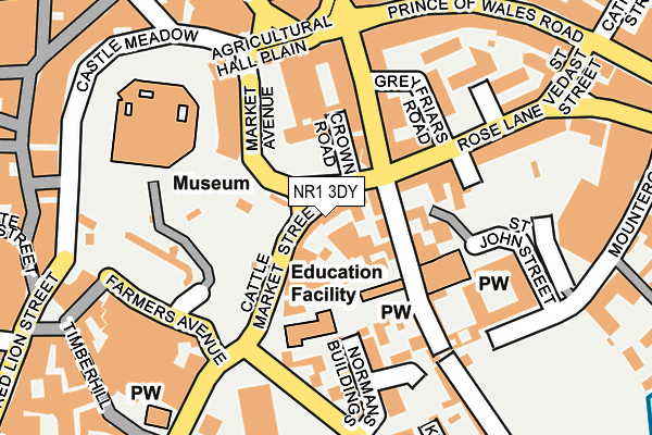Map of THE NORFOLK HUB LTD at local scale