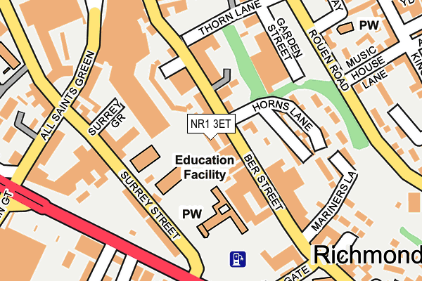 NR1 3ET map - OS OpenMap – Local (Ordnance Survey)