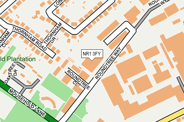 NR1 3FY map - OS OpenMap – Local (Ordnance Survey)