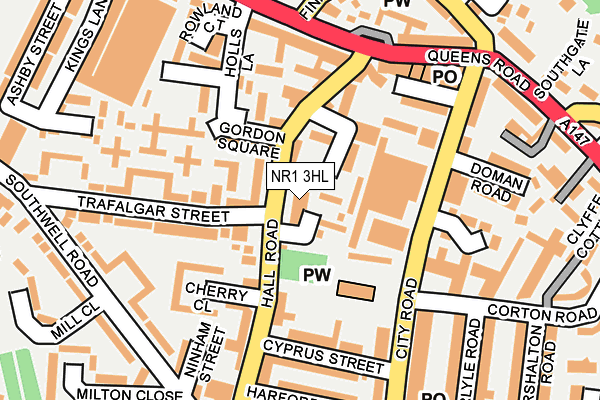 NR1 3HL map - OS OpenMap – Local (Ordnance Survey)