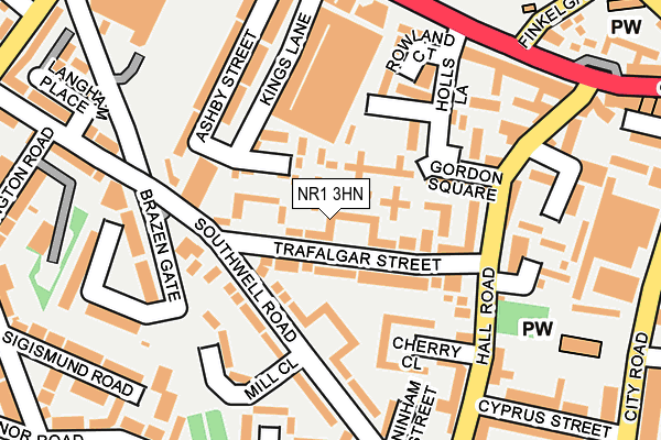 NR1 3HN map - OS OpenMap – Local (Ordnance Survey)