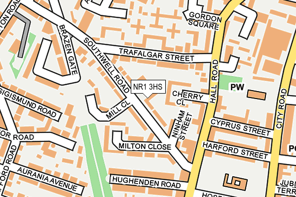 NR1 3HS map - OS OpenMap – Local (Ordnance Survey)