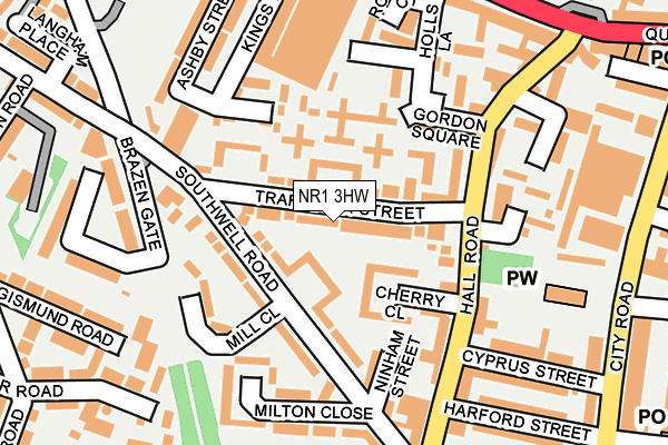 NR1 3HW map - OS OpenMap – Local (Ordnance Survey)