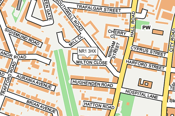NR1 3HX map - OS OpenMap – Local (Ordnance Survey)