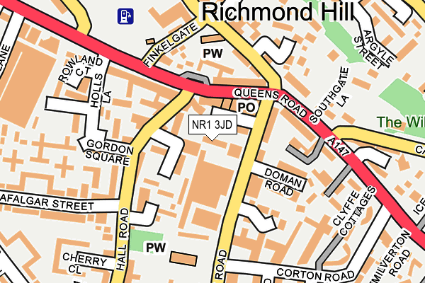 NR1 3JD map - OS OpenMap – Local (Ordnance Survey)