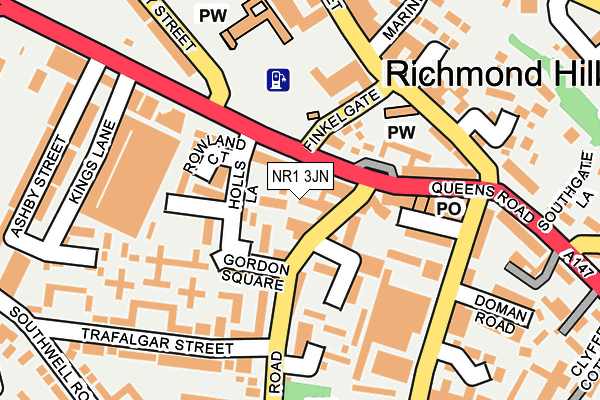 NR1 3JN map - OS OpenMap – Local (Ordnance Survey)