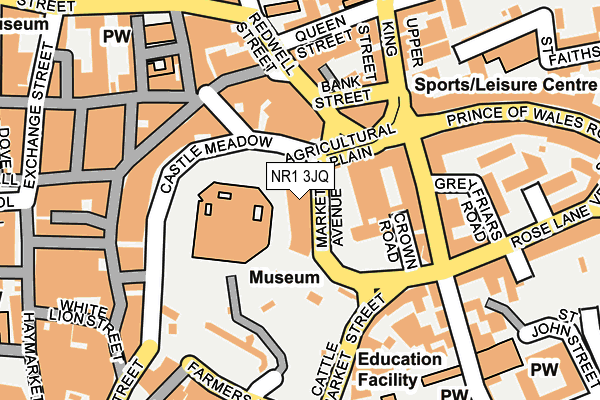 NR1 3JQ map - OS OpenMap – Local (Ordnance Survey)