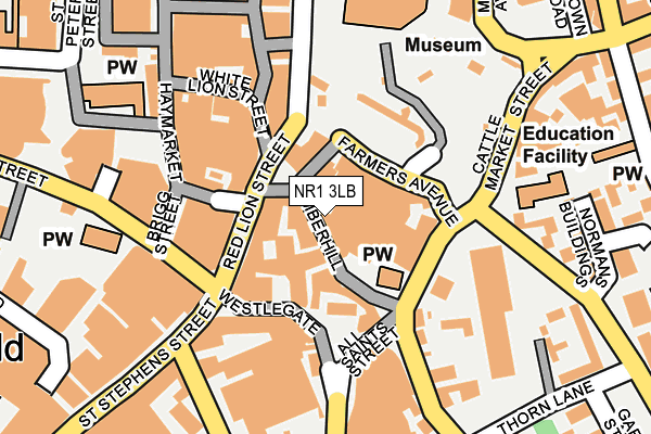 NR1 3LB map - OS OpenMap – Local (Ordnance Survey)