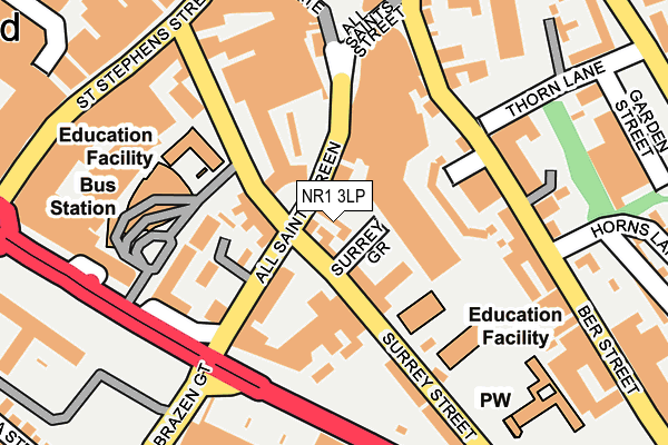 NR1 3LP map - OS OpenMap – Local (Ordnance Survey)