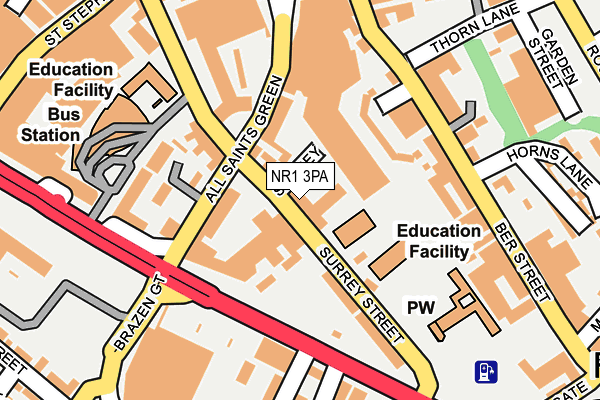 NR1 3PA map - OS OpenMap – Local (Ordnance Survey)