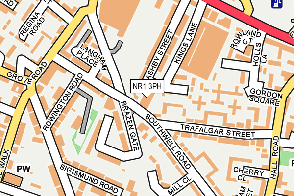 NR1 3PH map - OS OpenMap – Local (Ordnance Survey)