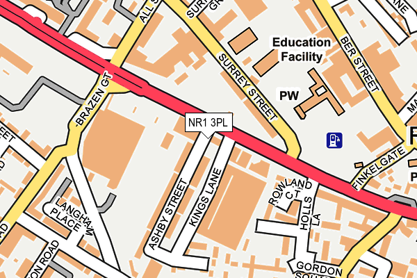 NR1 3PL map - OS OpenMap – Local (Ordnance Survey)