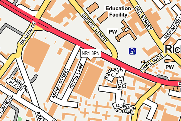 NR1 3PN map - OS OpenMap – Local (Ordnance Survey)