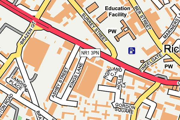 Map of 5DAY (NORWICH) LTD at local scale