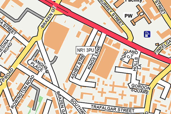 NR1 3PU map - OS OpenMap – Local (Ordnance Survey)