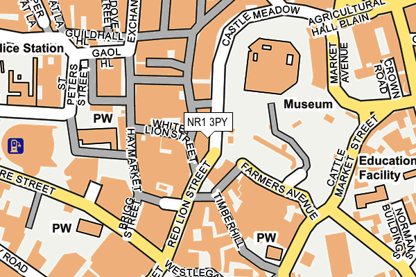 NR1 3PY map - OS OpenMap – Local (Ordnance Survey)