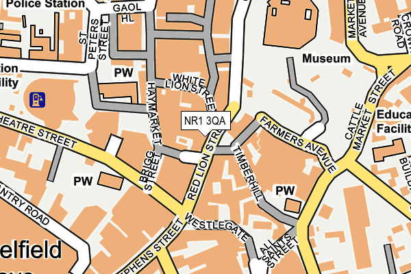 NR1 3QA map - OS OpenMap – Local (Ordnance Survey)