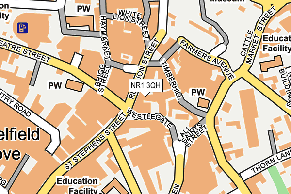 NR1 3QH map - OS OpenMap – Local (Ordnance Survey)