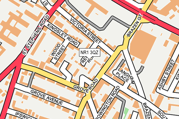 NR1 3QZ map - OS OpenMap – Local (Ordnance Survey)