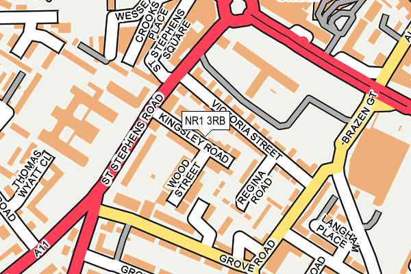 NR1 3RB map - OS OpenMap – Local (Ordnance Survey)