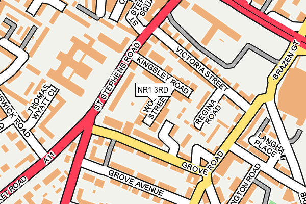 NR1 3RD map - OS OpenMap – Local (Ordnance Survey)