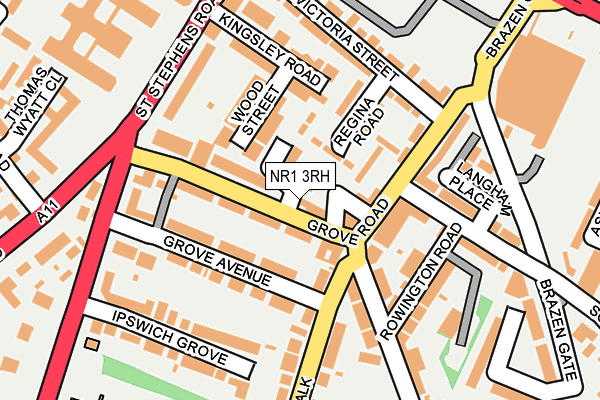 NR1 3RH map - OS OpenMap – Local (Ordnance Survey)