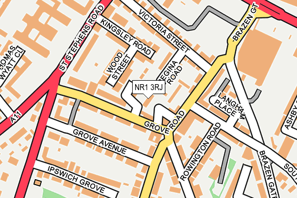 NR1 3RJ map - OS OpenMap – Local (Ordnance Survey)