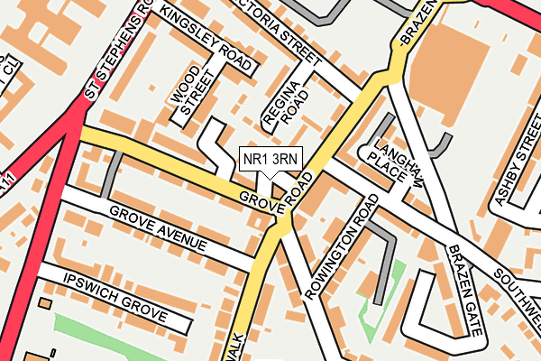 NR1 3RN map - OS OpenMap – Local (Ordnance Survey)