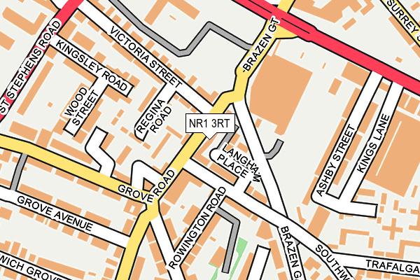 NR1 3RT map - OS OpenMap – Local (Ordnance Survey)